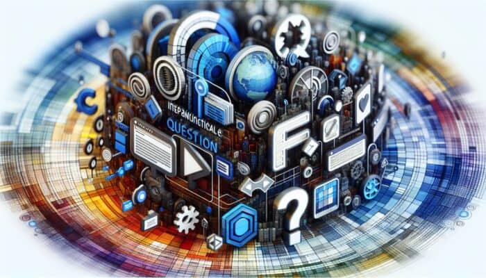 A lively website interface featuring interactive FAQs, expandable questions, and video tutorials on website setup, enhancing user engagement and trust.
