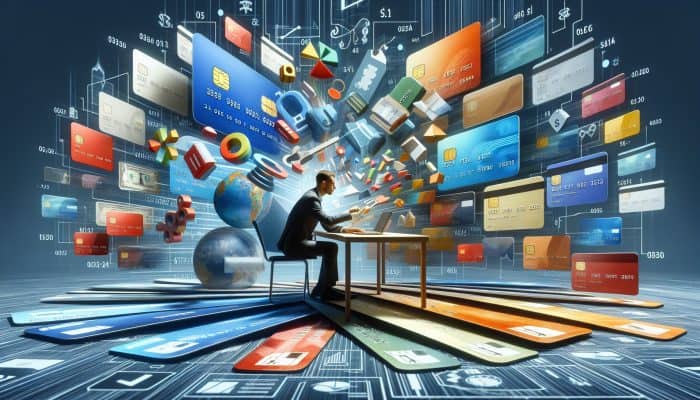 How to Consolidate Debt Without Hurting Credit: UK Guide | DCL How to Consolidate Debt Without Hurting Credit: A person at a desk merging multiple colourful credit cards and loan papers into one streamlined document.